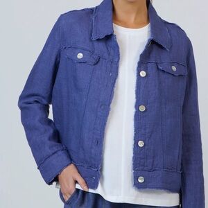 Purple LinenJacket for Women